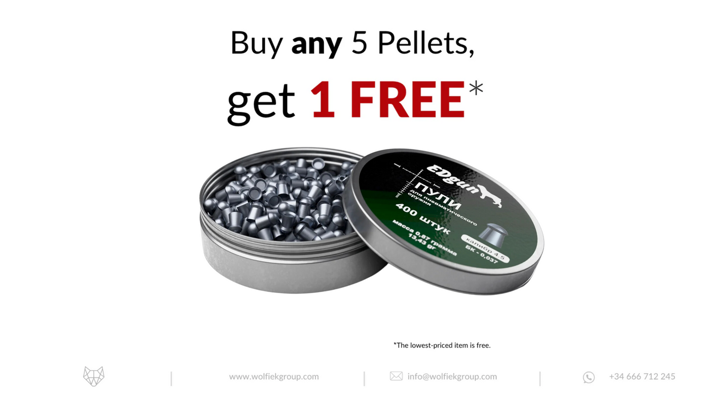 EDgun Premium Pellets · Cal .177 (4.52mm) · Weight 0,87g (13,43gr)