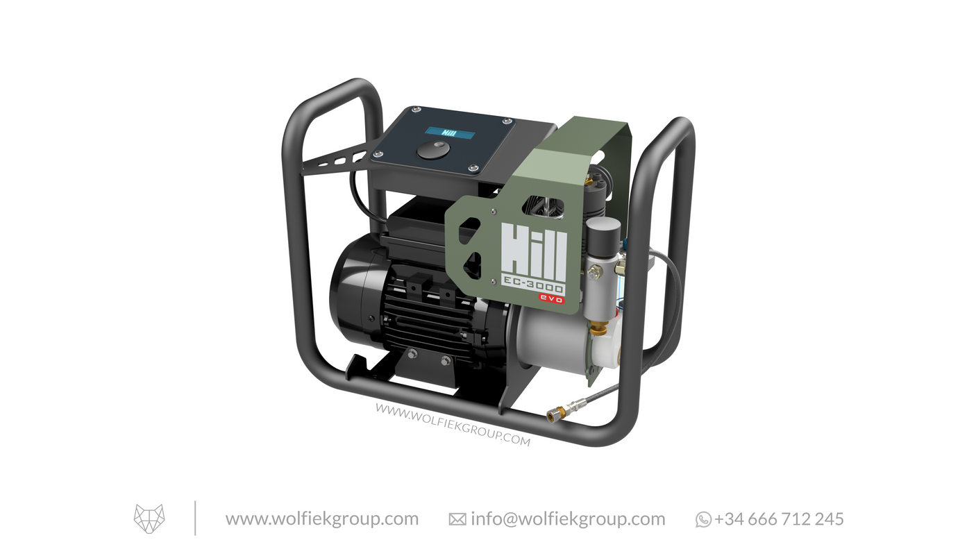 Hill electric air compressor pump